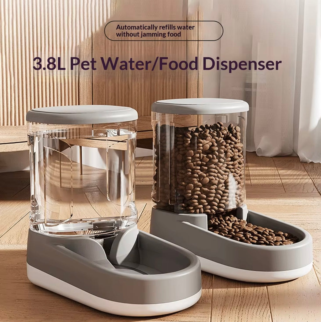 Pet water and food dispenser