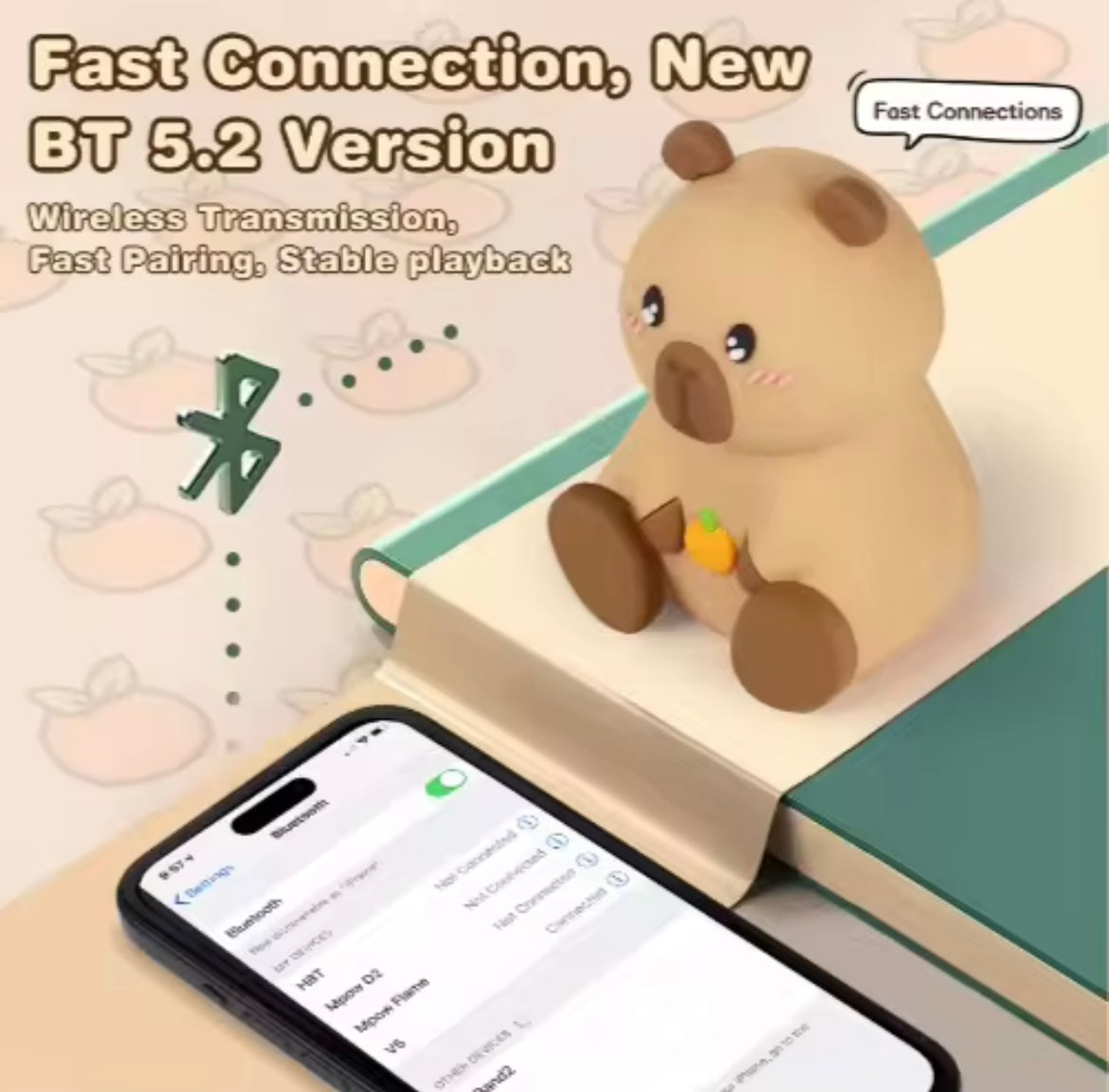 Capybara speaker plus phone stand