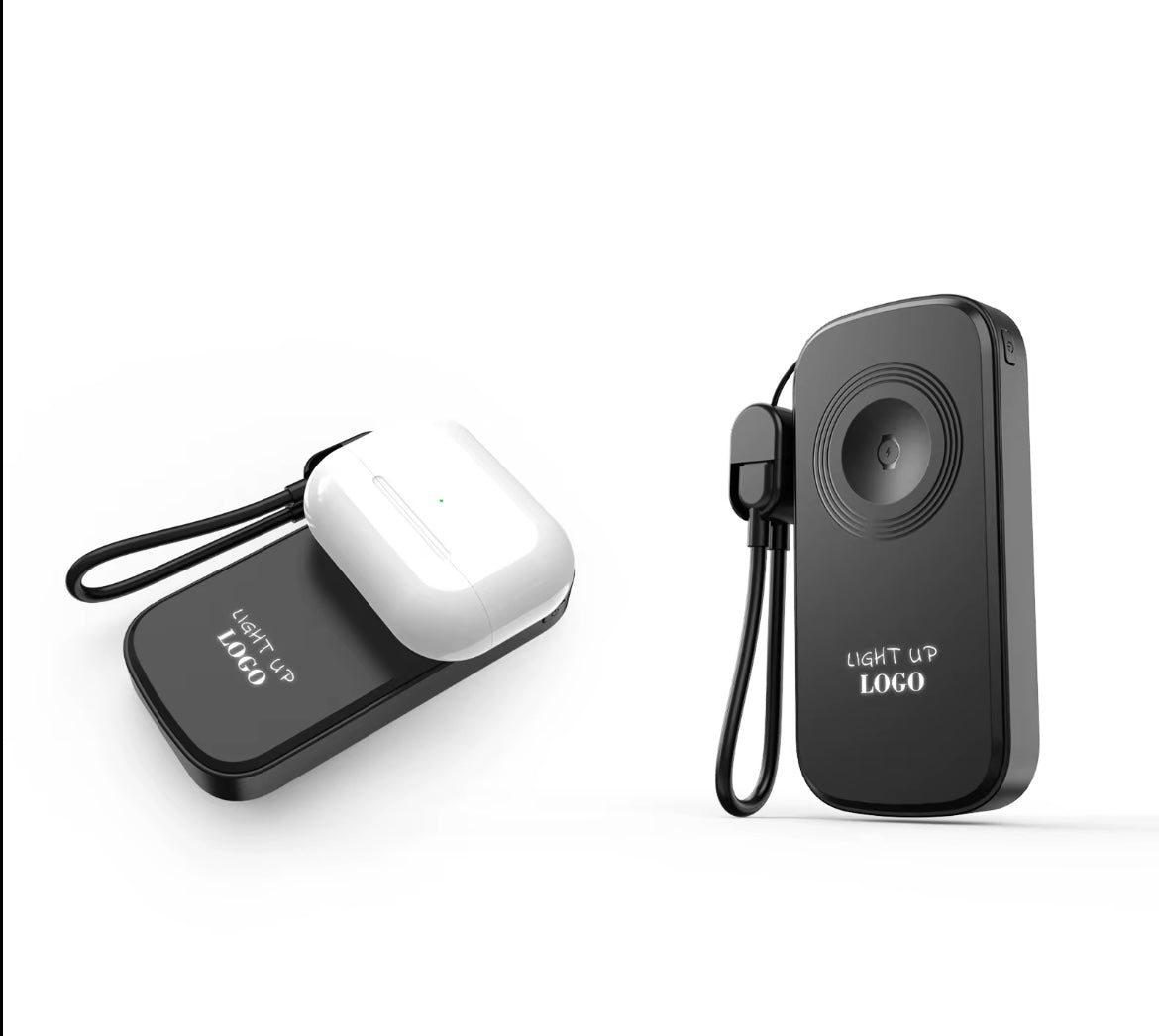 MagSafe Magnetic Wireless Power Bank 5000mAh – 20W PD Fast Charging, Built-in USB-C Cable, Foldable Stand, LED Logo, Portable Mini Power Bank for iPhone & Android