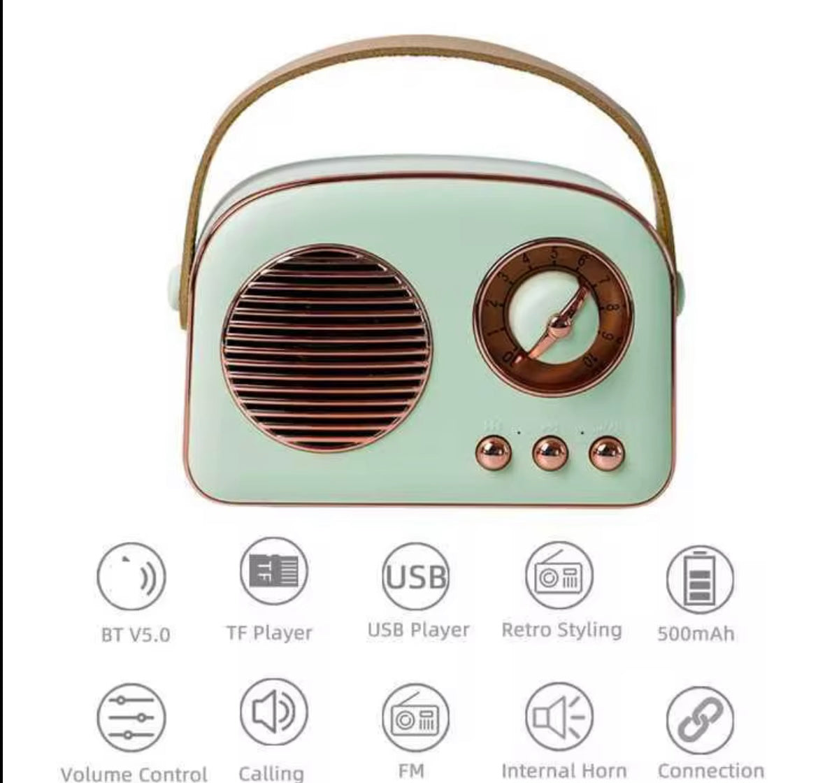 Retro style speaker