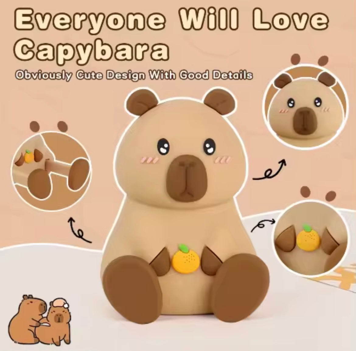 Capybara speaker plus phone stand