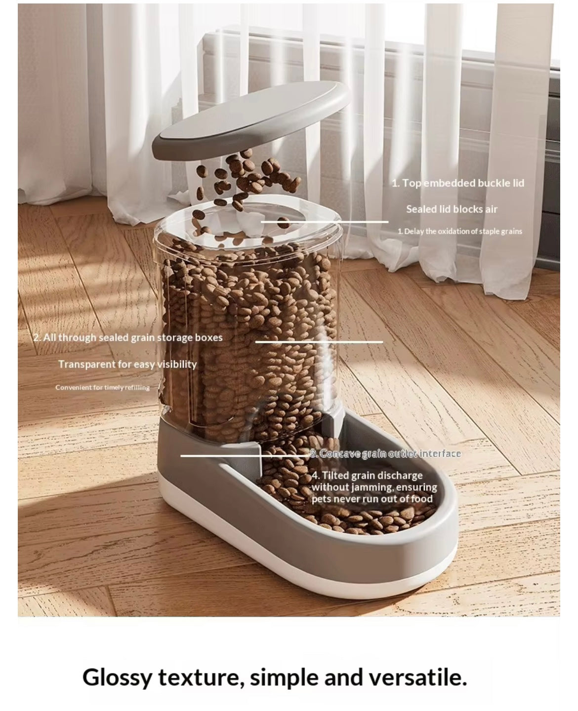 Pet water and food dispenser