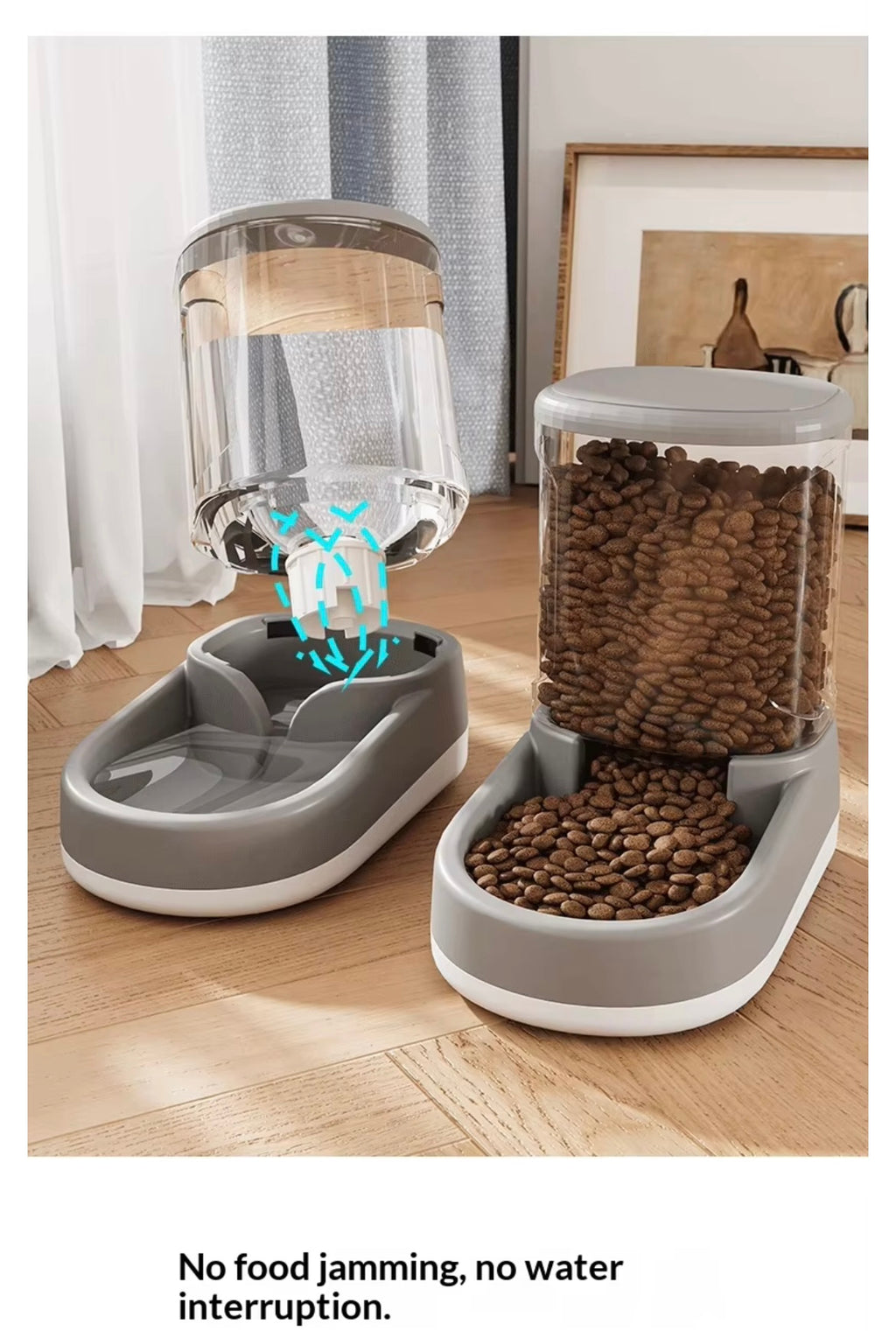 Pet water and food dispenser