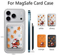 Christmas MagSafe Magnetic Card Wallet Holder – Santa Claus & Gingerbread Design | Slim PU Leather Wallet for iPhone
