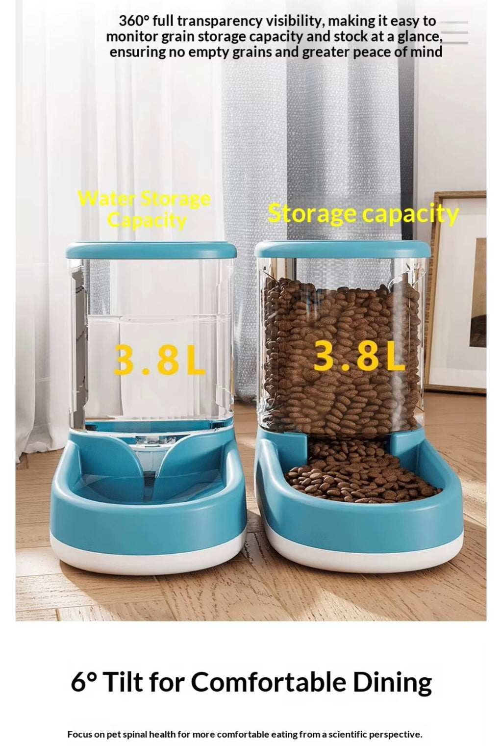 Pet water and food dispenser