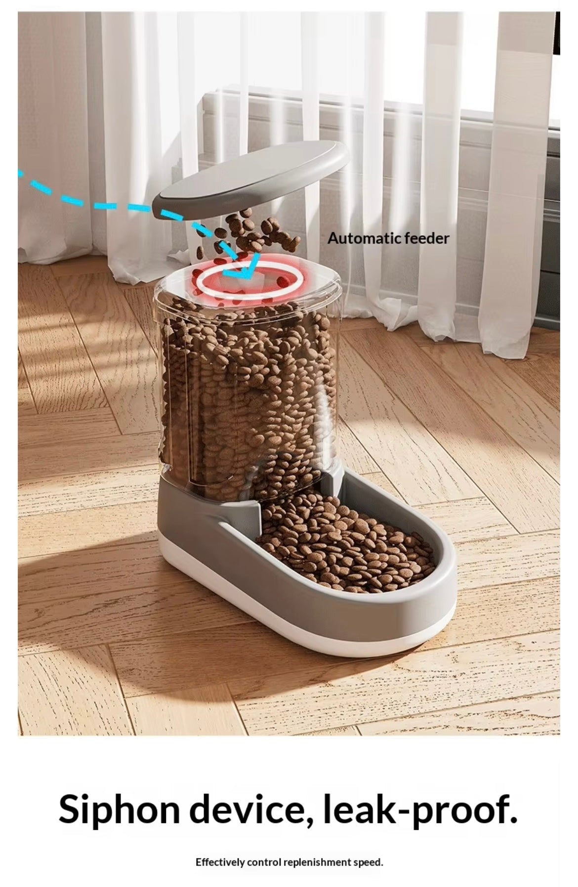 Pet water and food dispenser